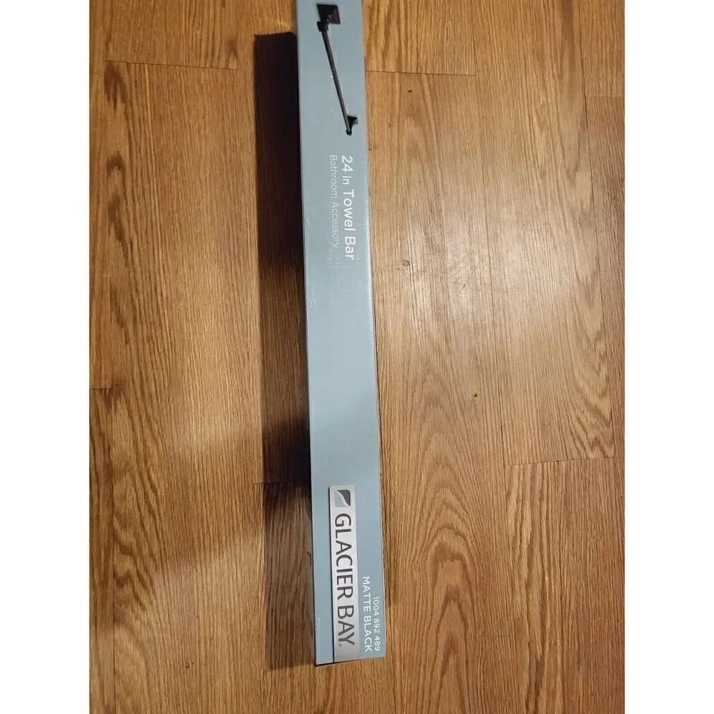 Glacier Bay Lorent 24 in. Towel Bar in Matte Black, 1004 892 489 Free Shipping!